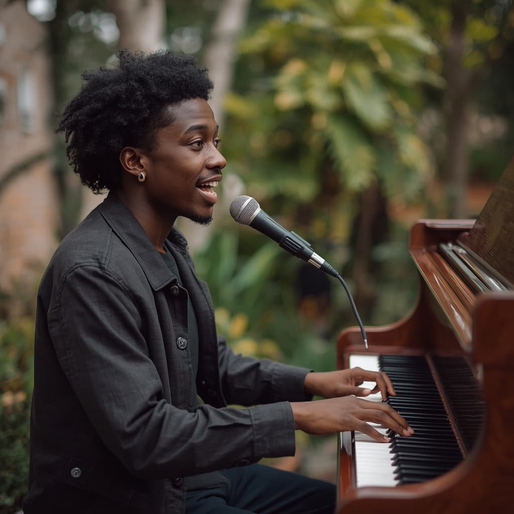 Artiste musicien au piano — KEKELI Creative Agency