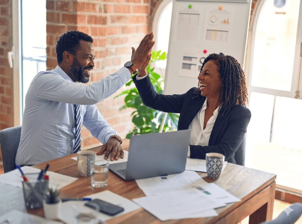 Équipe créative au travail — KEKELI Creative Agency
